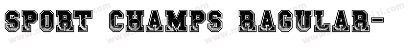 sport champs ragular字体转换